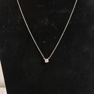 NEW Diamonique 0.25 ct Diamond Pendant Necklace